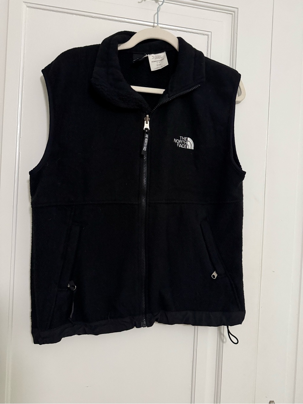 The North Face Black Fleece Vest with Zip Front